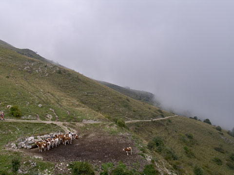 Abfahrt vom Col de Crozet